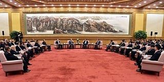 【写真：李克強総理との会見。中国国際貿易促進委員会提供】